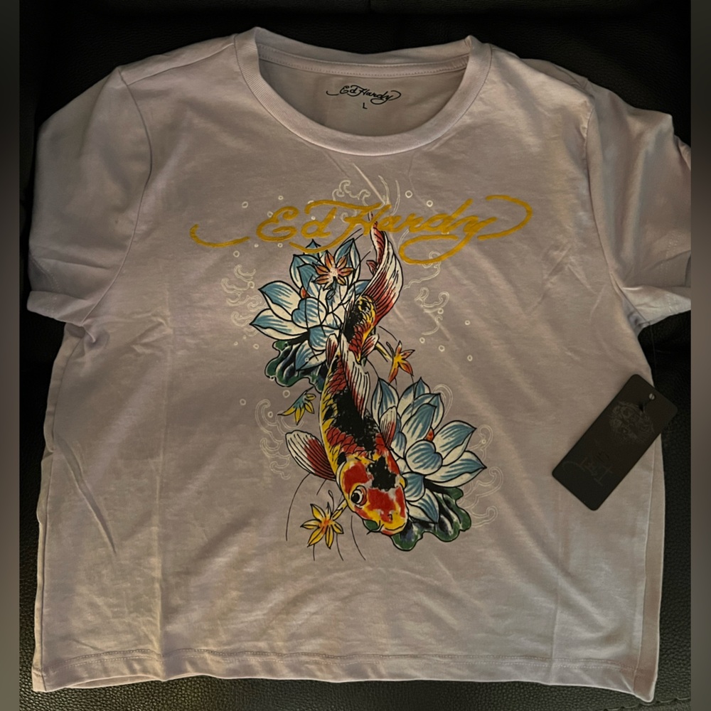Ed hardy womens T shirt size Large